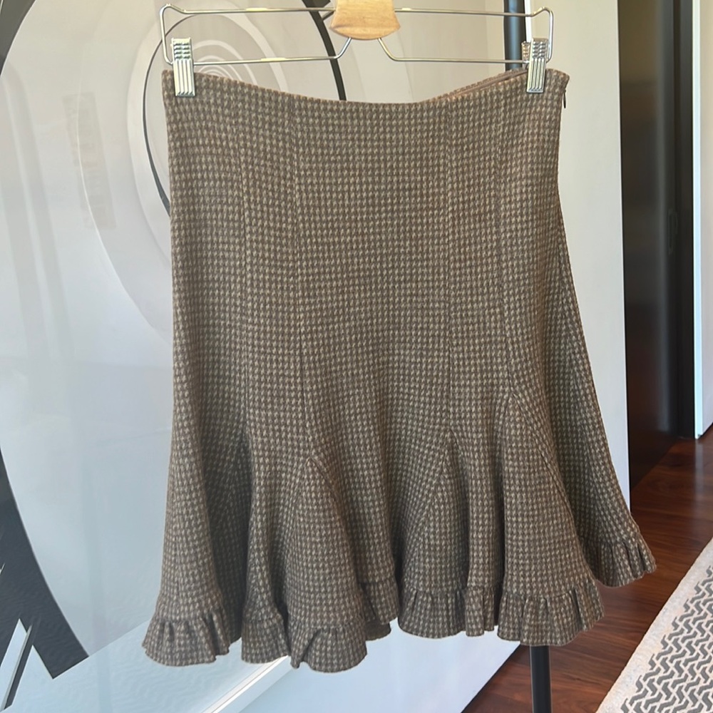 RALPH LAUREN 100% WOOL SKIRT - Size US6 - As New Condition